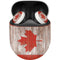 Canadian Flag Dark Wood Google Pixel Buds Skin